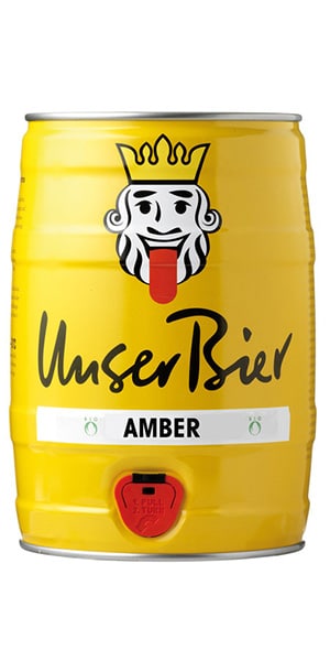 Unser Bier Amber Knospe 5% - 5 L Partyfass