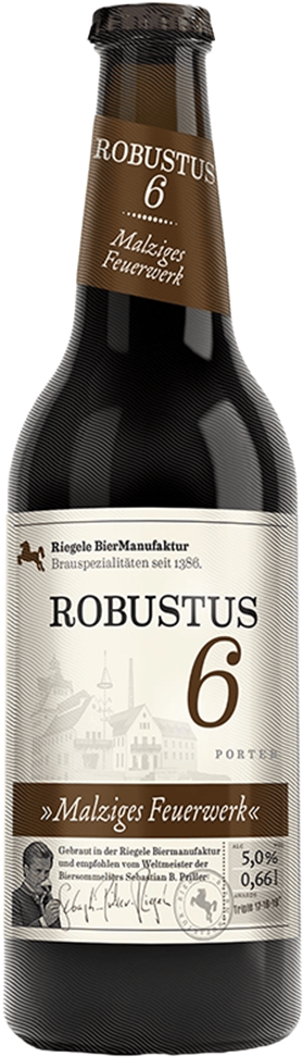 Riegele Robustus 6 Porter 5% - 6 x 66 cl MW