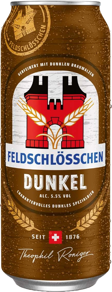 Feldschlösschen Dunkel 5.5% - 4 x 50 cl Dose