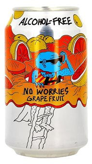 Lervig No Worries Grapefruit IPA alkoholfrei - 24 x 33 cl Dose  