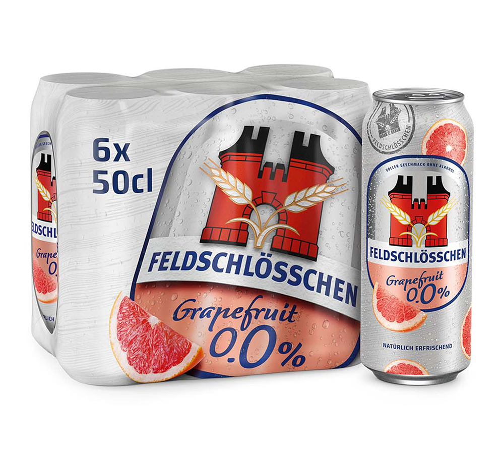 Feldschlsschen Grapefruit Alkoholfrei 6er Tray 50 cl