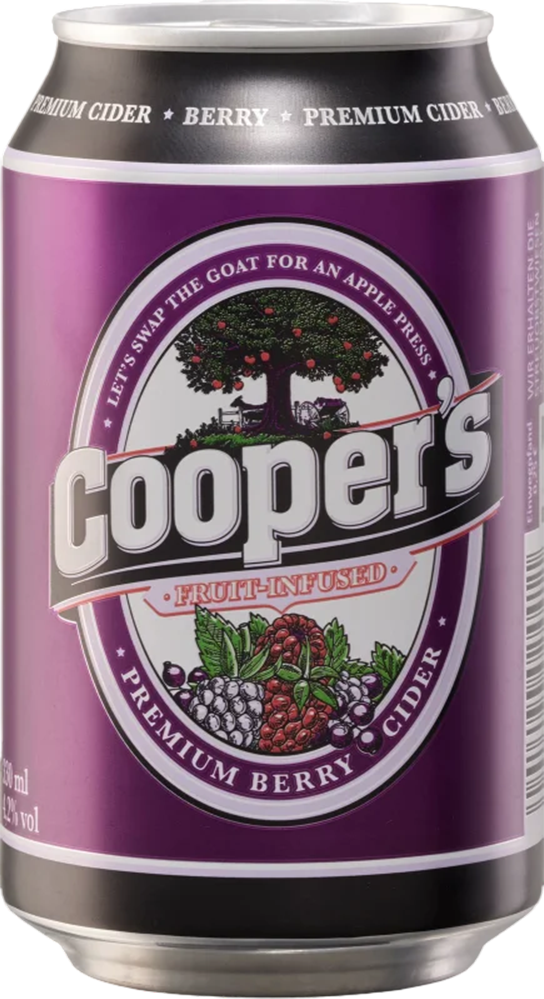 Coopers Berry Cider 4.2% - Lattina da 33 cl