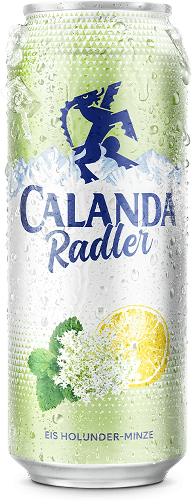 Calanda Radler Holunder Eis Minze 2% - 6 x 50 cl Dosen