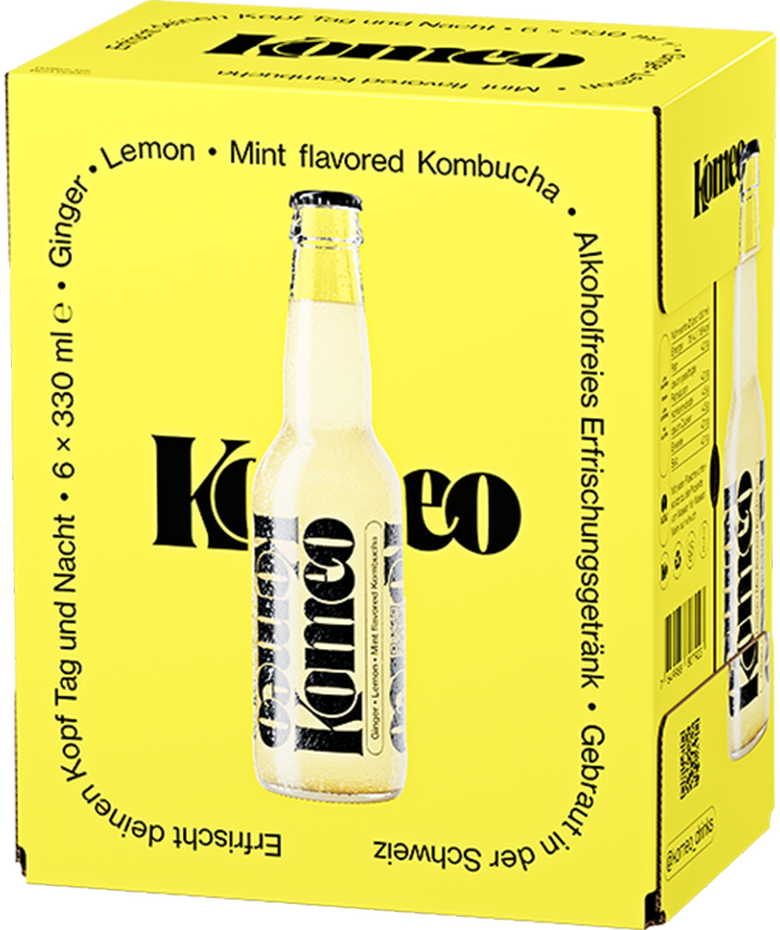 Komeo Kombucha Ginger-Lemon-Mint 6er Pack