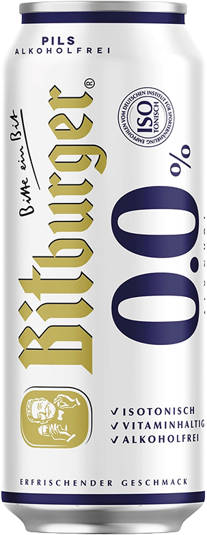 Bitburger Pils Alkoholfrei - 24 x 50 cl Dose