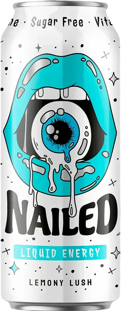 Nailed Liquid Energy Lemony Lush zuckerfrei - 50 cl Dose