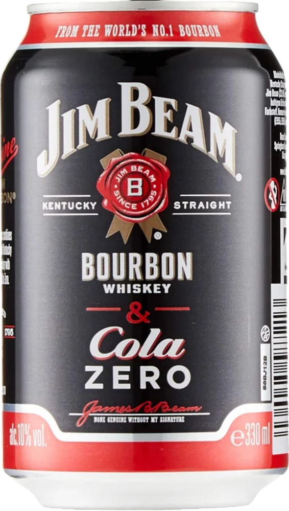 Jim Beam & Cola Zero 10% - 33 cl Dose