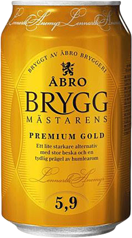 Abro Bryggmästarens Premium Gold 5.9% - 33 cl Can