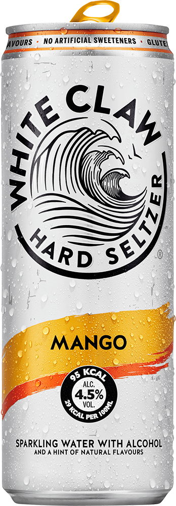 White Claw Hard Seltzer Mango 4,5% - 33 cl canette White Claw Hard Seltzer Mango 4,5% - 33 cl canette