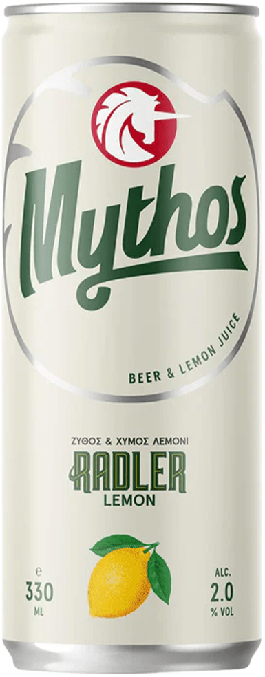 Mythos Radler Lemon 2% - 24 x 33 cl Dose Mythos Radler Lemon 2% - 24 x 33 cl Dose