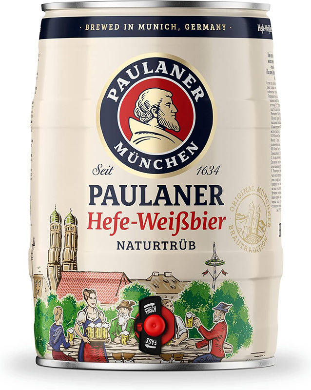 Paulaner Hefe Weissbier Partyfass 5,5% - 5 Liter Fass