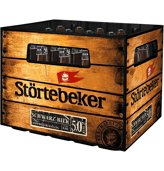 Störtebeker Schwarz Bier 5% - 20 x 50 cl