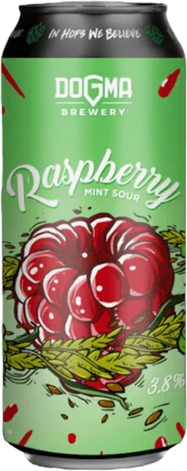 Dogma Raspberry Mint Sour 3.8% - 24 x 50 cl boîte Dogma Raspberry Mint Sour 3.8% - 24 x 50 cl boîte