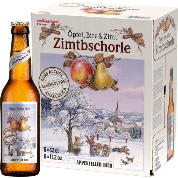 Appenzellerbier Zimtbschorle Alkoholfrei 24 x 33 cl