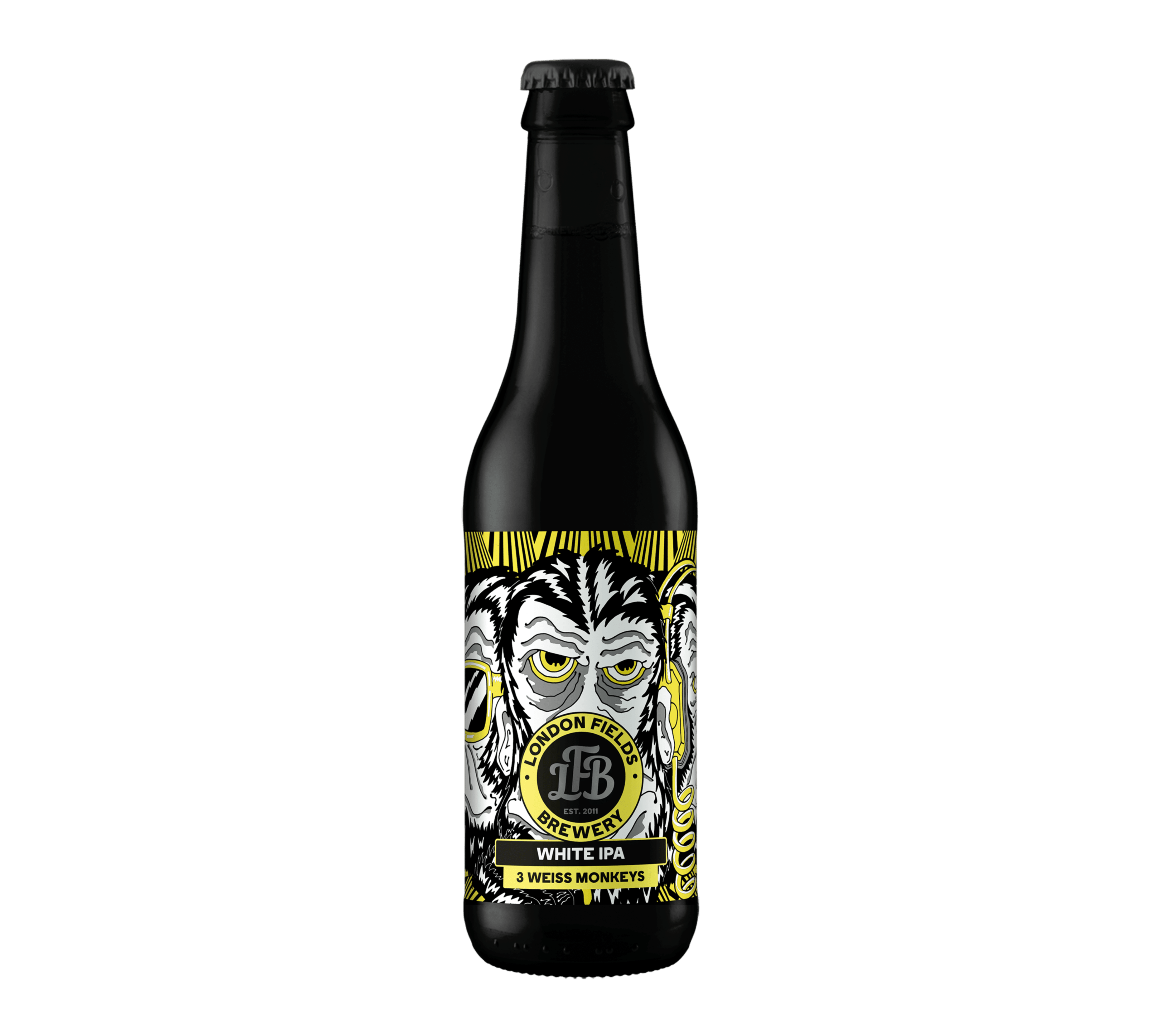 London Fields Brewery 3 Weiss Monkeys IPA 5,0% vol. 12 x 33 cl Angleterre London Fields Brewery 3 Weiss Monkeys IPA 5,0% vol. 12 x 33 cl Angleterre
