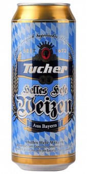 Tucher Hefeweizen Hell 5,2% - 24 x 50 cl canette Tucher Hefeweizen Hell 5,2% - 24 x 50 cl canette