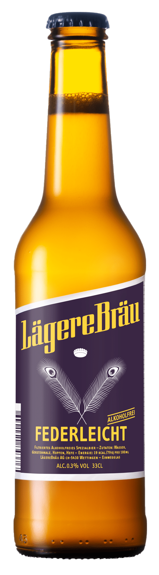 Lägere Bräu Federleicht alkoholfrei 24 x 33 cl