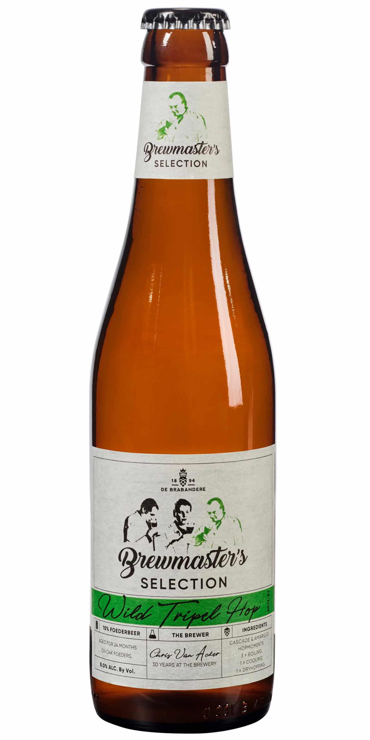 De Brabandere Brewmaster Wild Tripel Hop 8% Vol. 24 x 30 cl Belgique De Brabandere Brewmaster Wild Tripel Hop 8% Vol. 24 x 30 cl Belgique