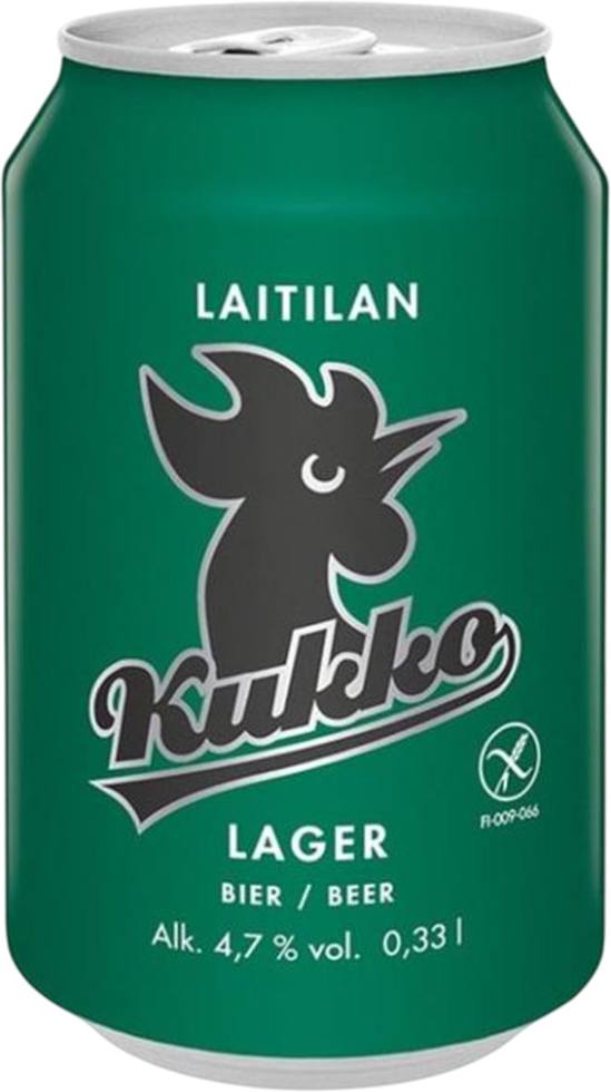 Kukko Lager Senza Glutine 4,7% - Lattina 33 cl