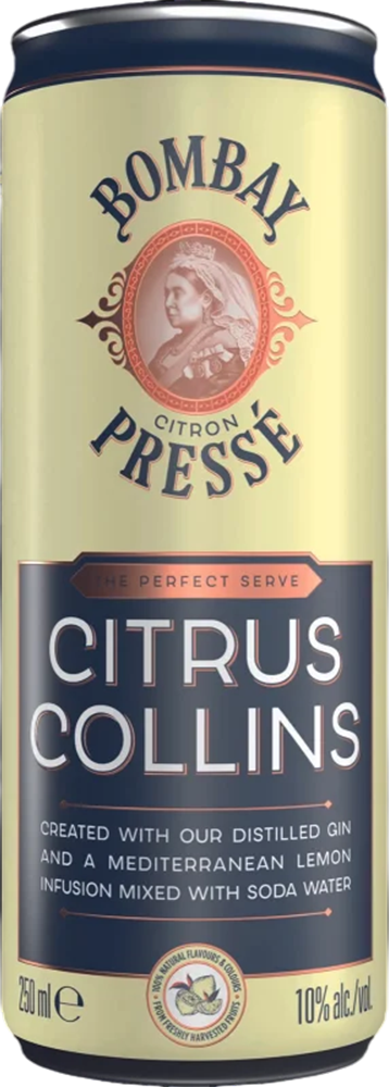 Bombay Presse Citrus Collins 10% - 25 cl Dose