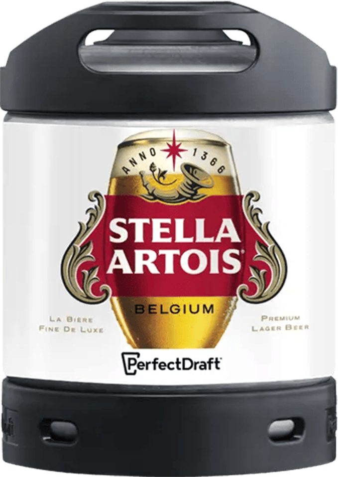 Stella Artois Perfect Draft 5% - fût de 6 litres Stella Artois Perfect Draft 5% - fût de 6 litres