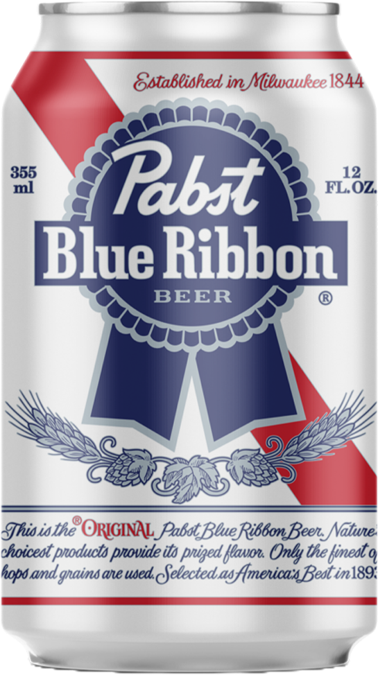 Pabst Blue Ribbon 4.7% - 35.5 cl boîte Pabst Blue Ribbon 4.7% - 35.5 cl boîte