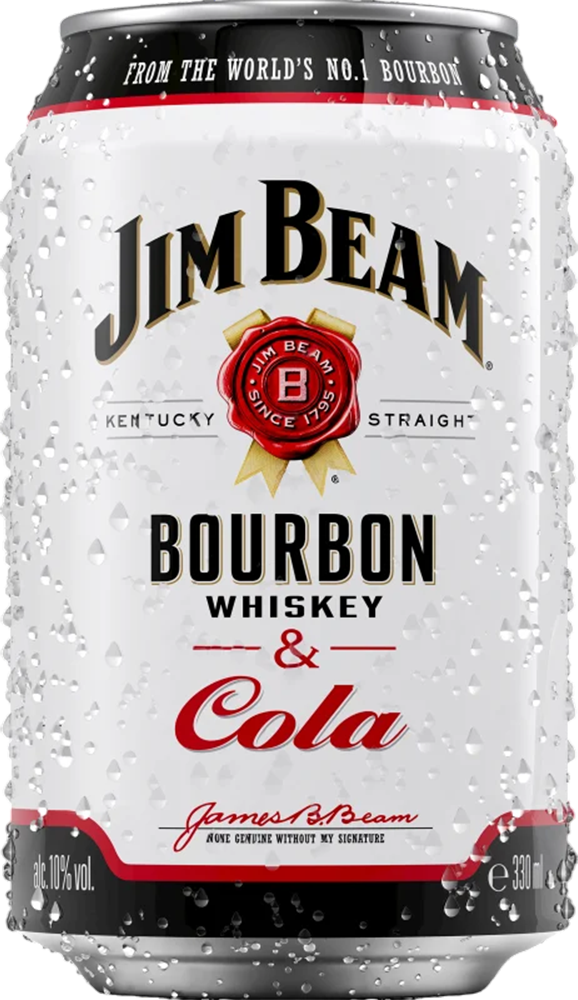 Jim Beam & Cola 10% - 33 cl Dose
