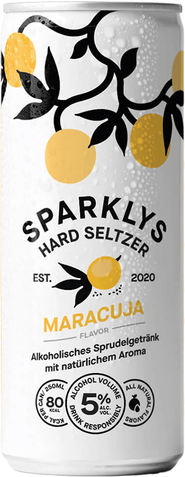 Sparklys Hard Seltzer Maracuja 5% - 24 x 25 cl Dose Sparklys Hard Seltzer Maracuja 5% - 24 x 25 cl Dose