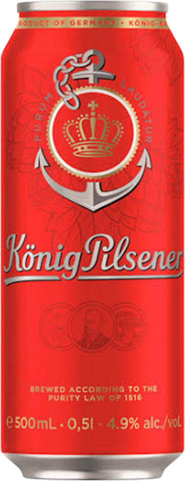 König Pilsener 4.9% - 50 cl can