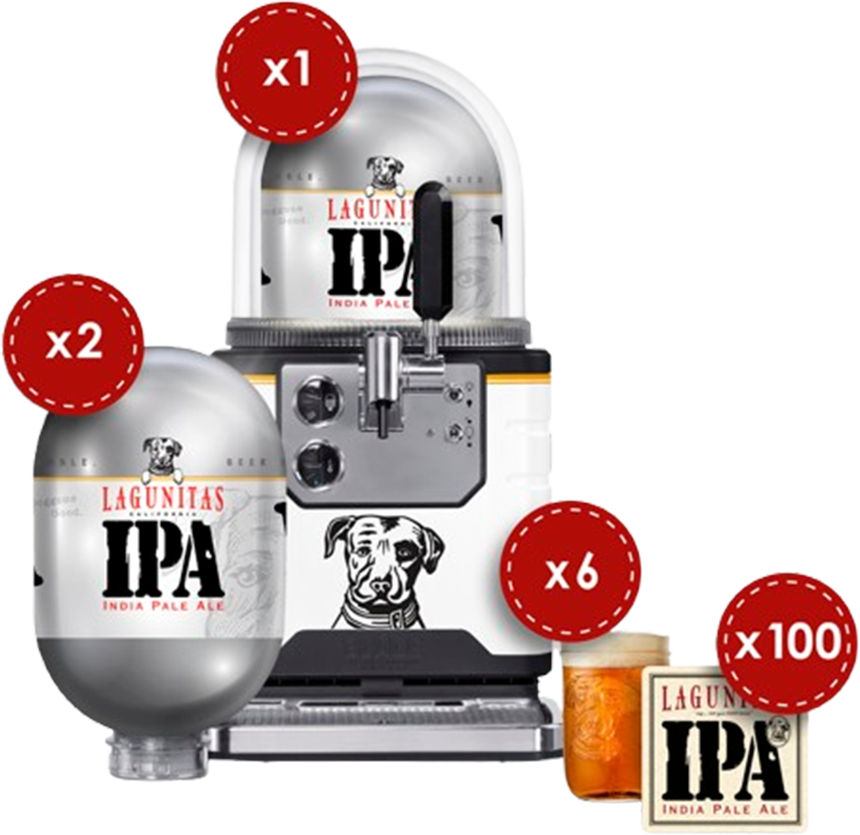 Pompe à bière Lagunitas Blade Gold Pompe à bière Lagunitas Blade Gold