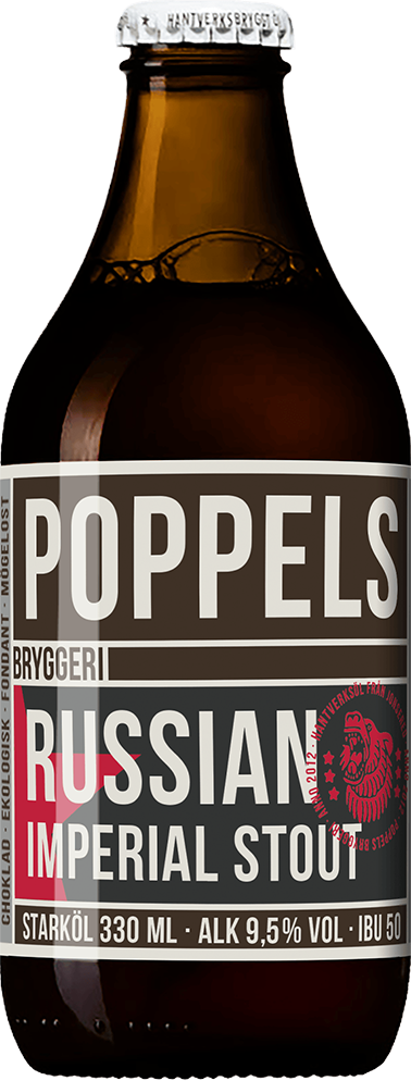 Poppels Russian Imperial Stout 9,5% Vol 24 x 33 cl Suède Poppels Russian Imperial Stout 9,5% Vol 24 x 33 cl Suède