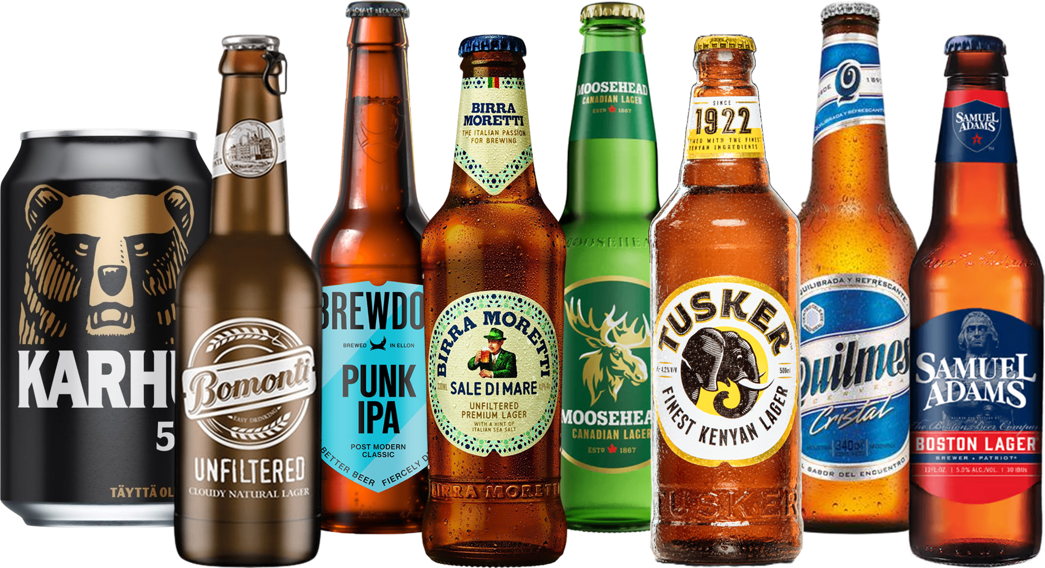 Internationales Bier Probierset - 24 x 33 cl