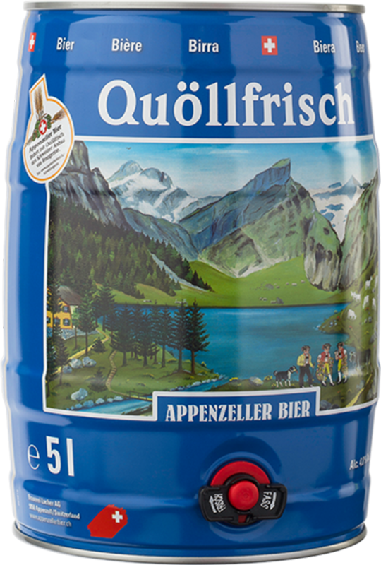 Appenzeller Quöllfrisch Hell - fût de 500 cl Appenzeller Quöllfrisch Hell - fût de 500 cl