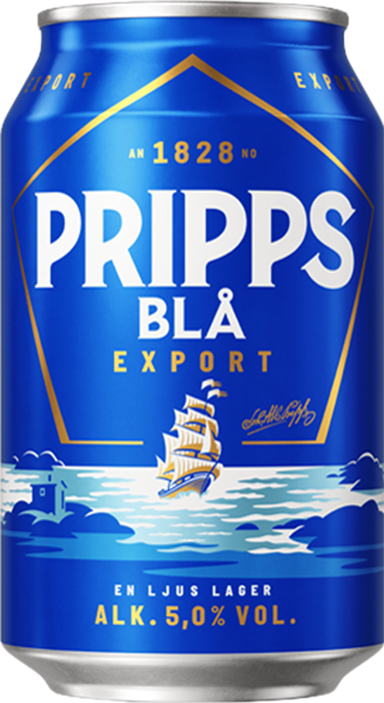 Pripps Blå Export 5% - 33 cl Dose