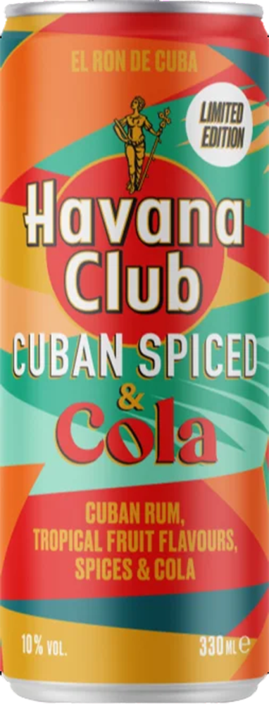 Havana Club Cuban Spiced & Cola 10% - 33 cl Dose
