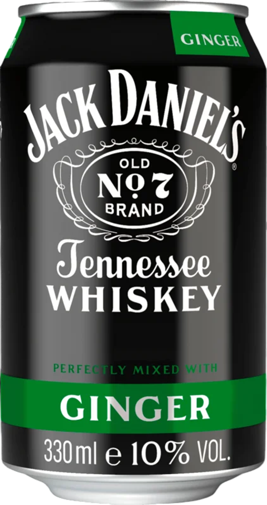 Jack Daniel's Ginger Whiskey 10% - 33 cl Can
