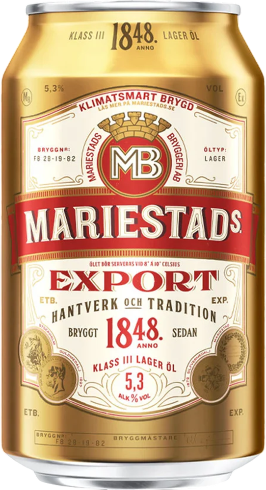 Mariestads Export 5.3% - 33 cl Dose