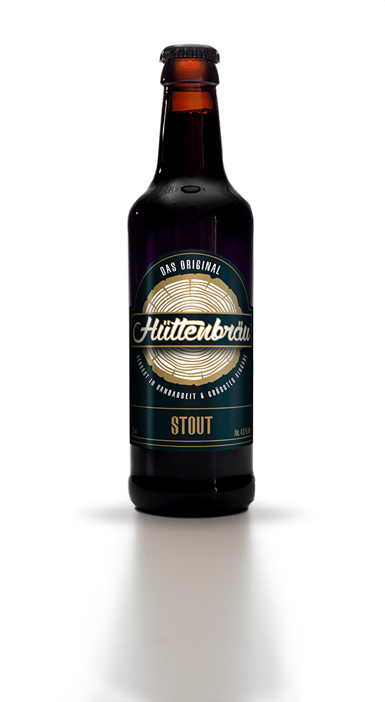 Hüttenbräu Stout 4,8% Vol. 24 x 33 cl