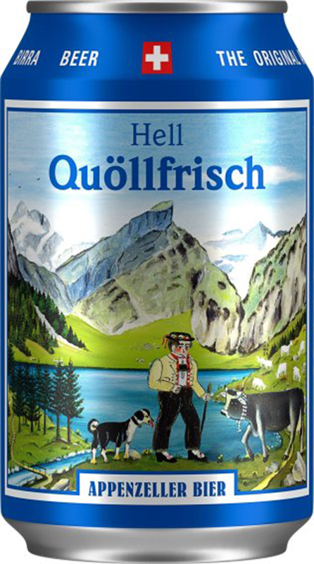 Appenzeller Quöllfrisch Hell 4.8% - 24 x 33 cl Dose