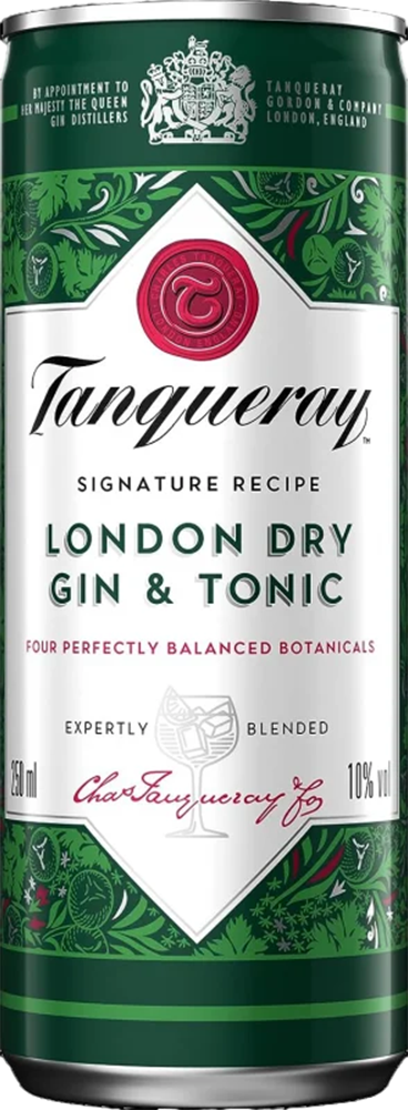 Tanqueray London Dry Gin & Tonic 10% - 25 cl Dose