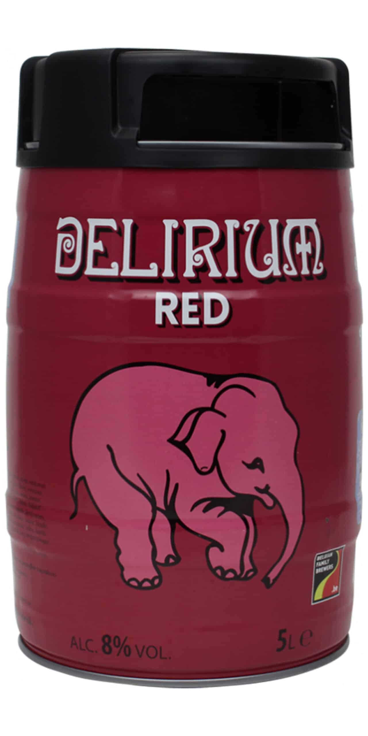 Delirium Red 8,0% - 2 x 5 Liter Partyfass