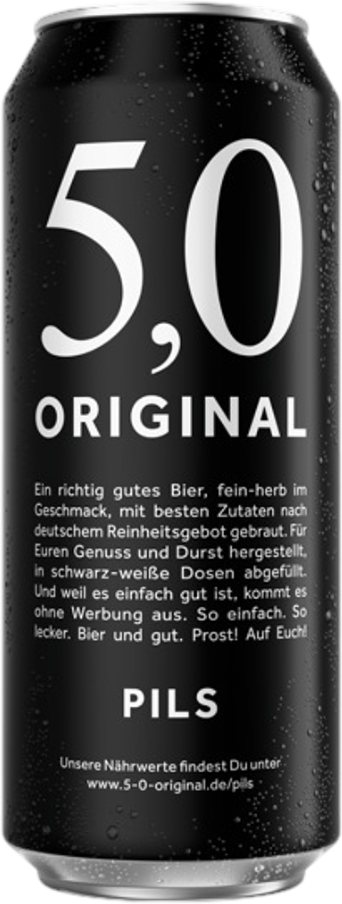 5.0 Original Pils 5%- 50 cl Dose