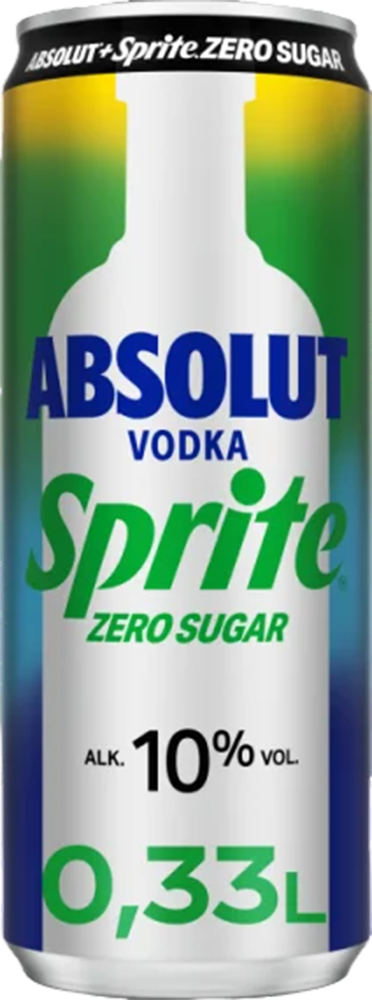 Absolut Sprite Zero 10% - 33 cl Dose