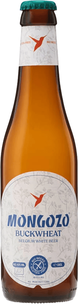 Mongozo Blanc Sans Gluten 4,8% - 24 x 33 cl Mongozo Blanc Sans Gluten 4,8% - 24 x 33 cl