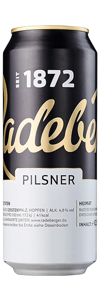 Radeberger Pilsner 4,8% - 24 x 50 cl canette Radeberger Pilsner 4,8% - 24 x 50 cl canette