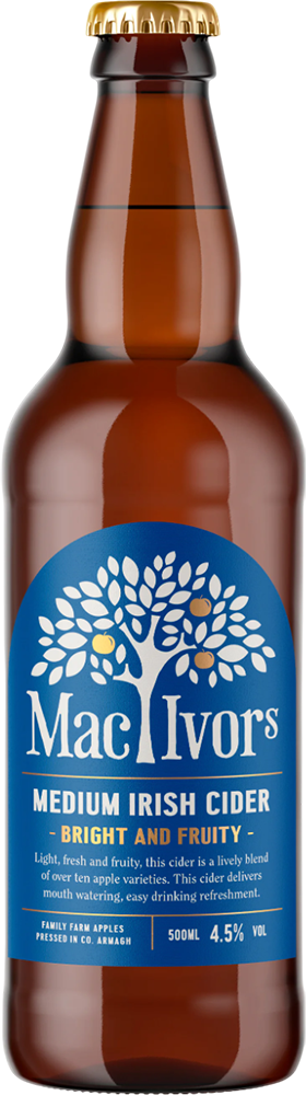 Mac Ivors Medium Irish Cider 4.5% - 12 x 50 cl Mac Ivors Medium Irish Cider 4.5% - 12 x 50 cl