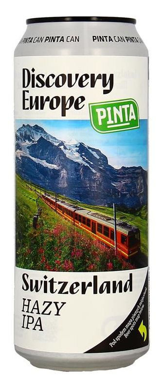 PINTA Discovery Europe Switzerland Hazy IPA 6,5% Vol. 12 x 50 cl Dose 