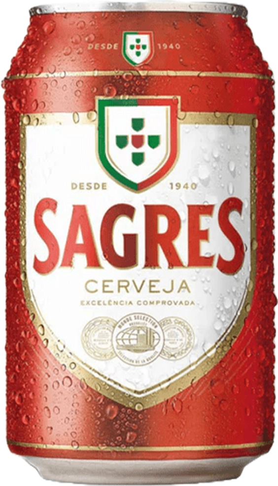 Sagres Original 4.8% - 24 x 33 cl canette Sagres Original 4.8% - 24 x 33 cl canette