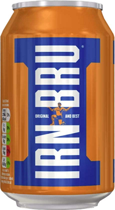 IRN BRU sans alcool 6 x 33 cl boîte IRN BRU sans alcool 6 x 33 cl boîte