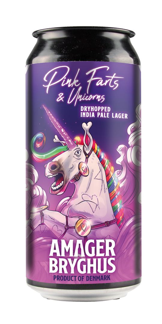 Amager Bryghus Rosa Fürze und Einhörner 4,6% - 24 x 44 cl Dose